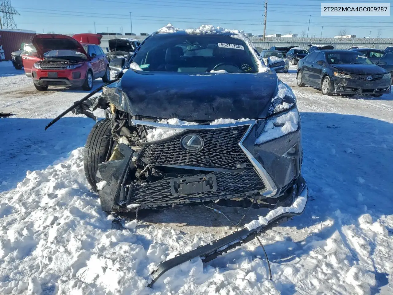 2T2BZMCA4GC009287 2016 Lexus Rx 350 Base