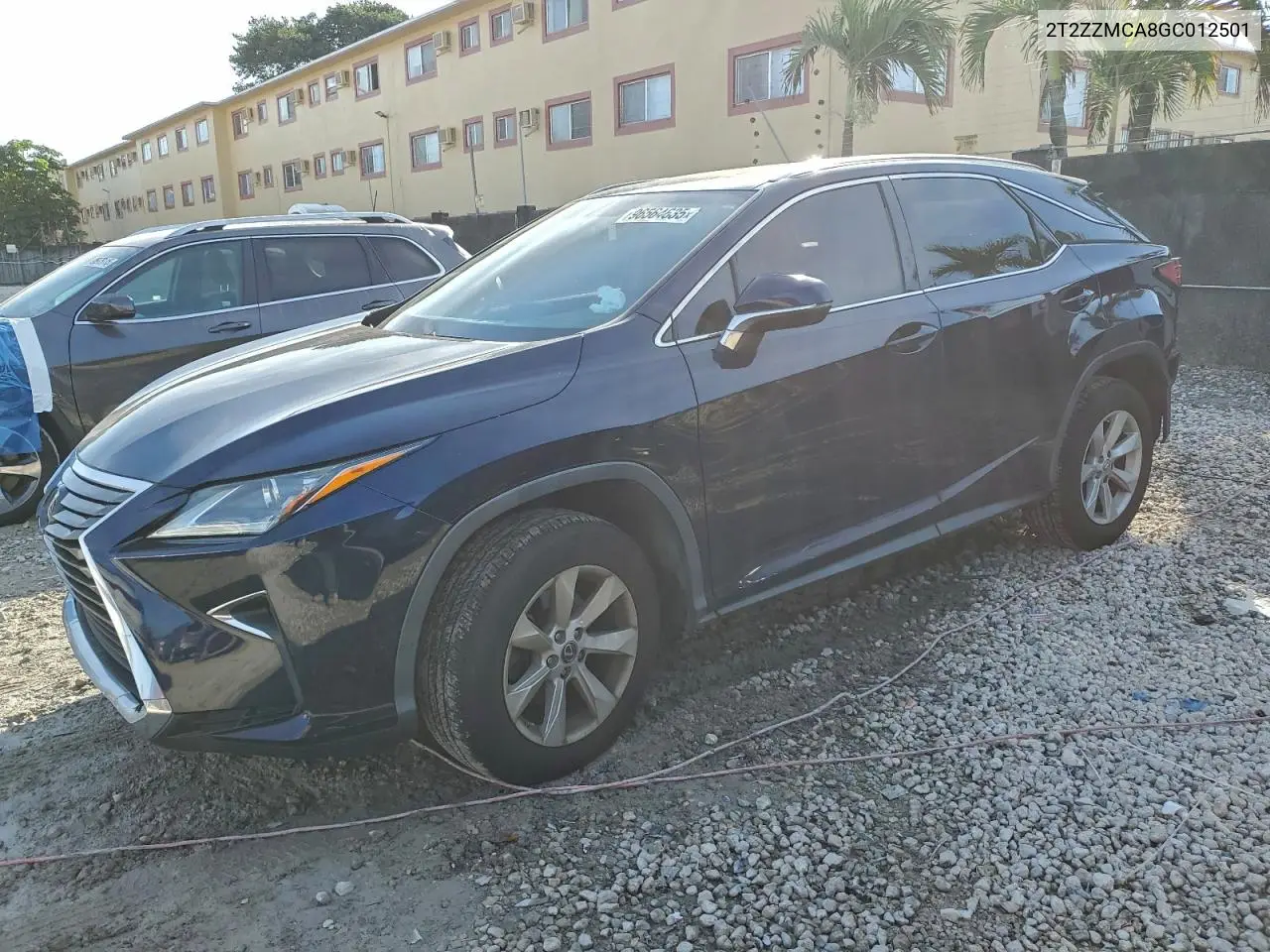 2T2ZZMCA8GC012501 2016 Lexus Rx 350