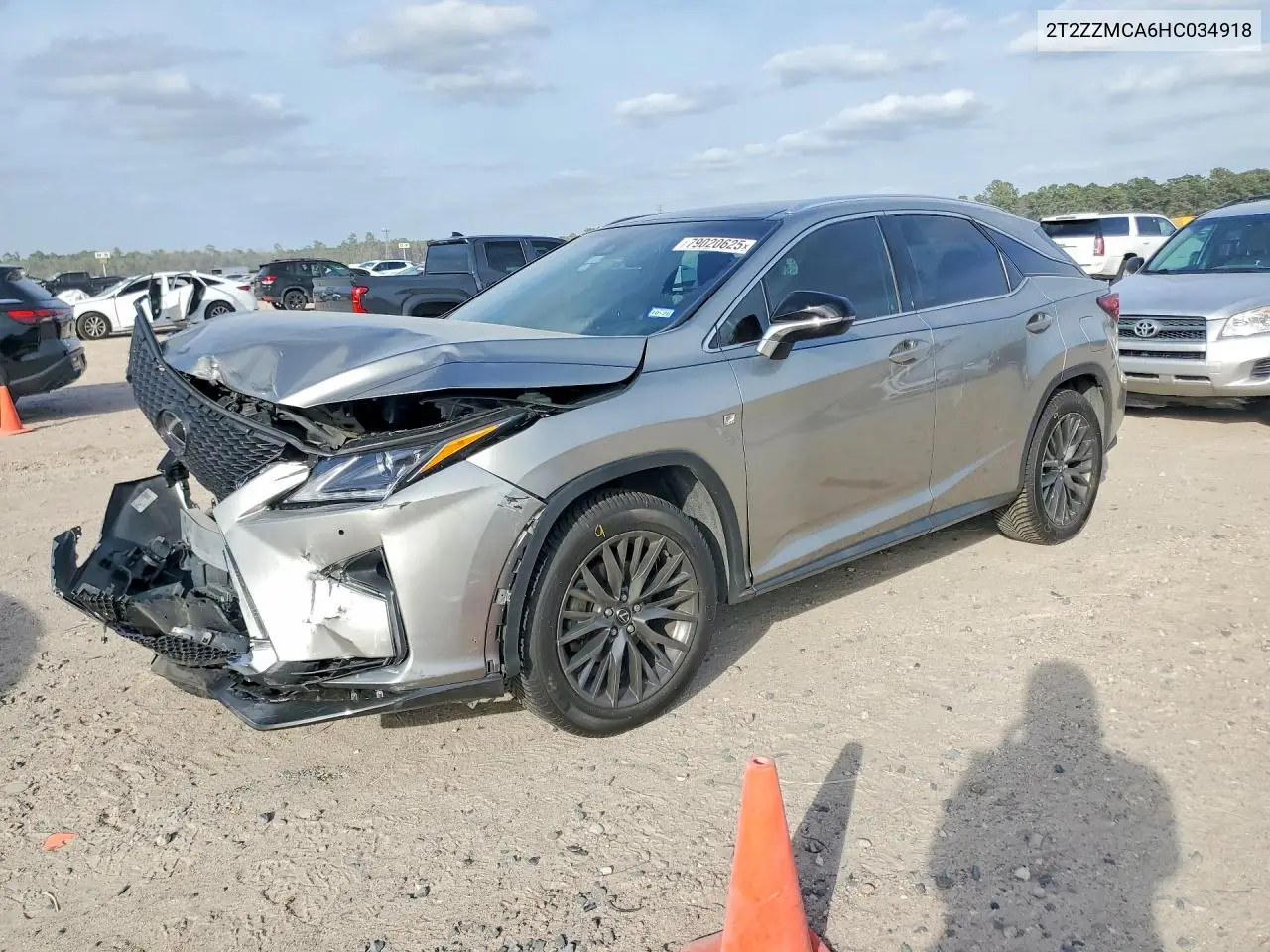 2T2ZZMCA6HC034918 2017 Lexus Rx 350 F Sport