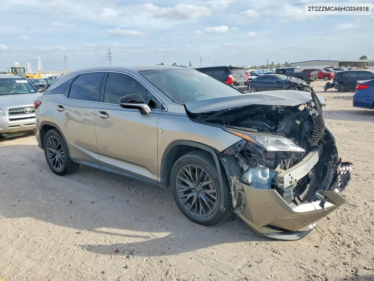 2T2ZZMCA6HC034918 2017 Lexus Rx 350 F Sport