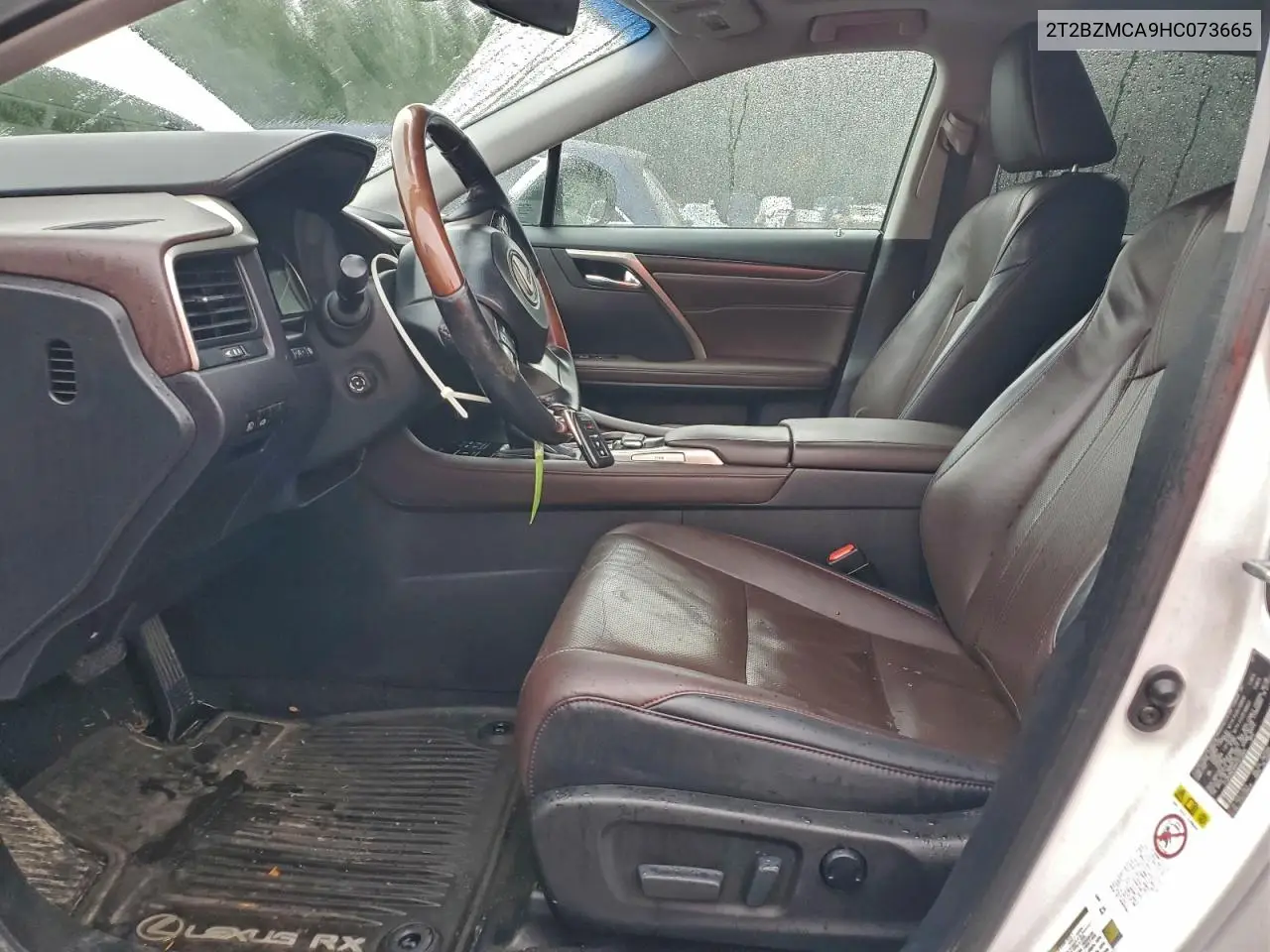 2T2BZMCA9HC073665 2017 Lexus Rx 350 Base