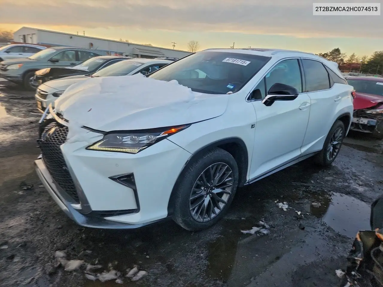2T2BZMCA2HC074513 2017 Lexus Rx 350 Base