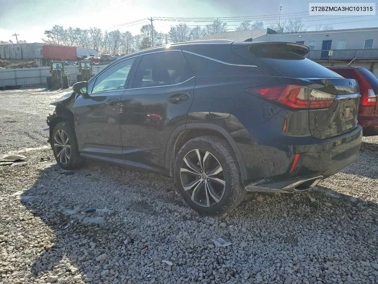 2T2BZMCA3HC101315 2017 Lexus Rx 350 Base