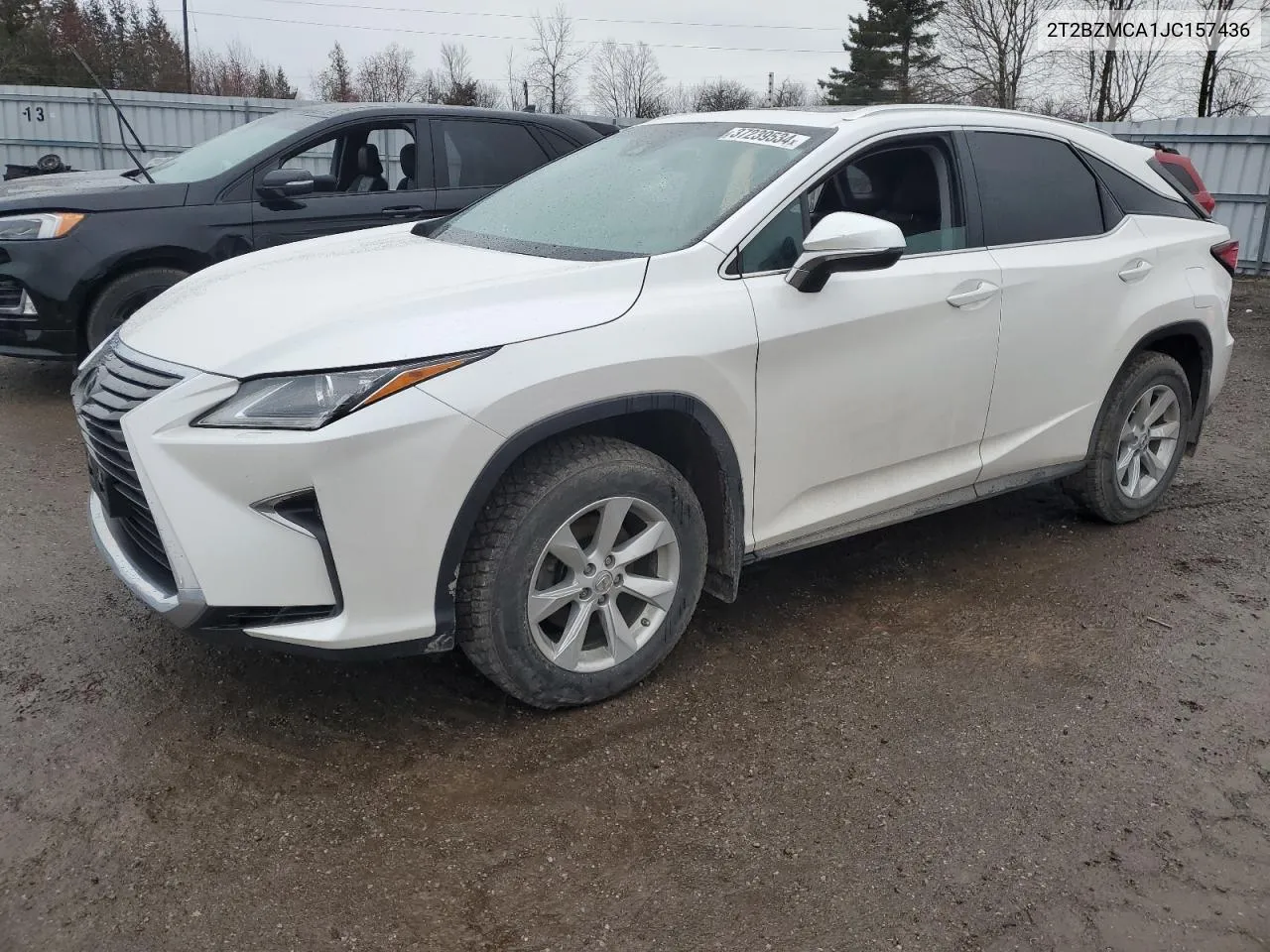 Auction sale of the 2018 Lexus RX , vin: 2T2BZMCA1JC157436, lot number: 37239534