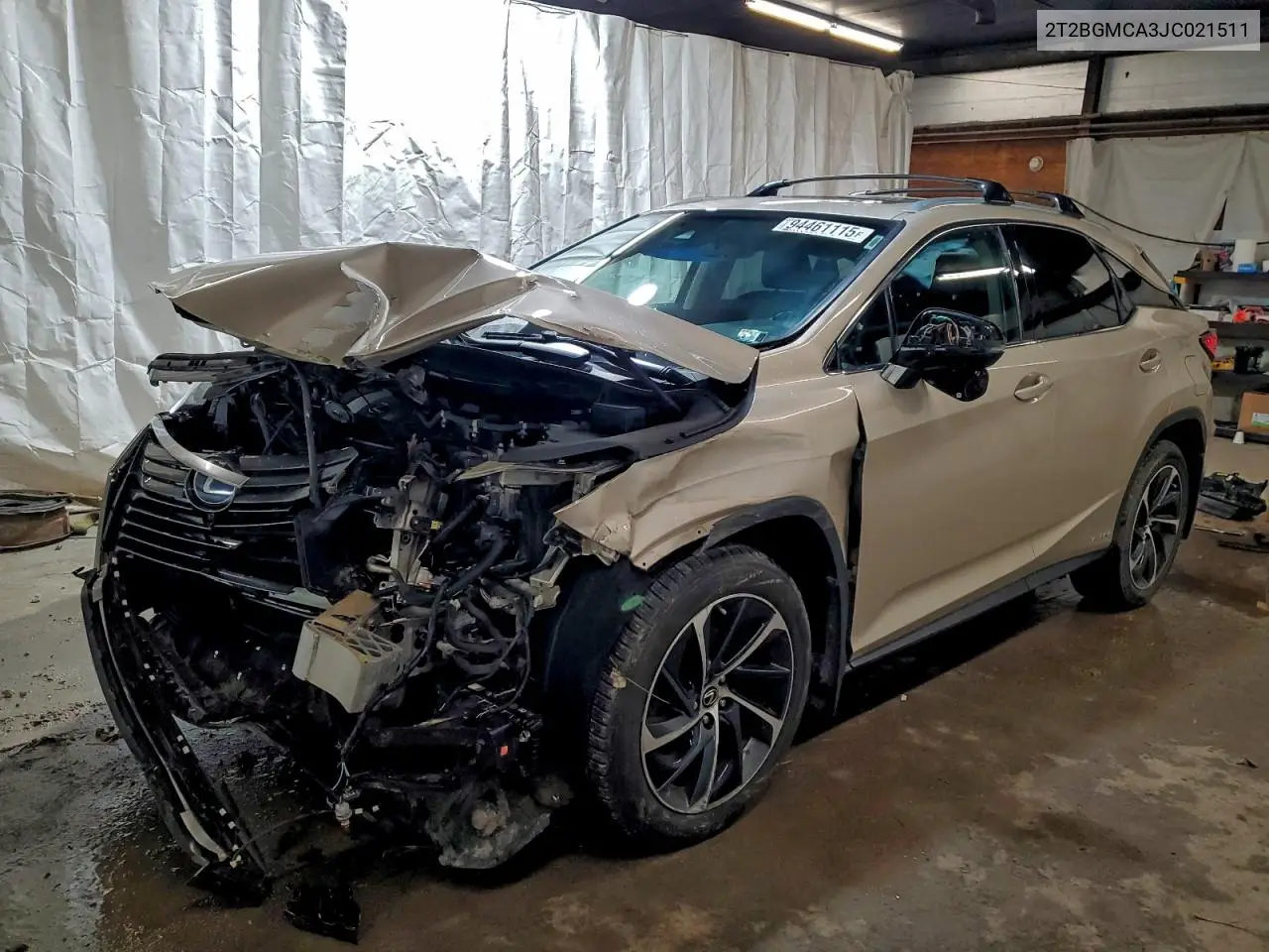 2T2BGMCA3JC021511 2018 Lexus Rx 450H Base