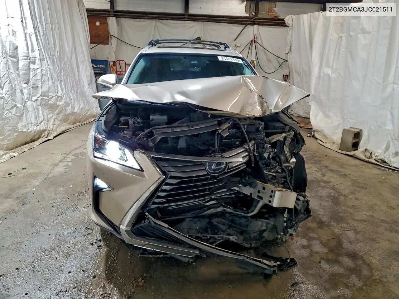 2T2BGMCA3JC021511 2018 Lexus Rx 450H Base