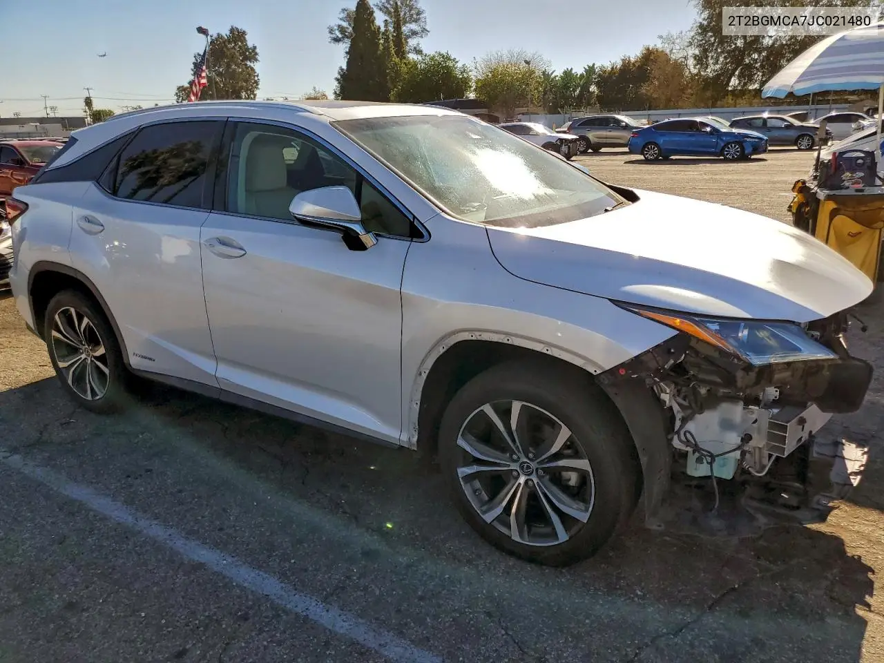 2T2BGMCA7JC021480 2018 Lexus Rx 450H Base