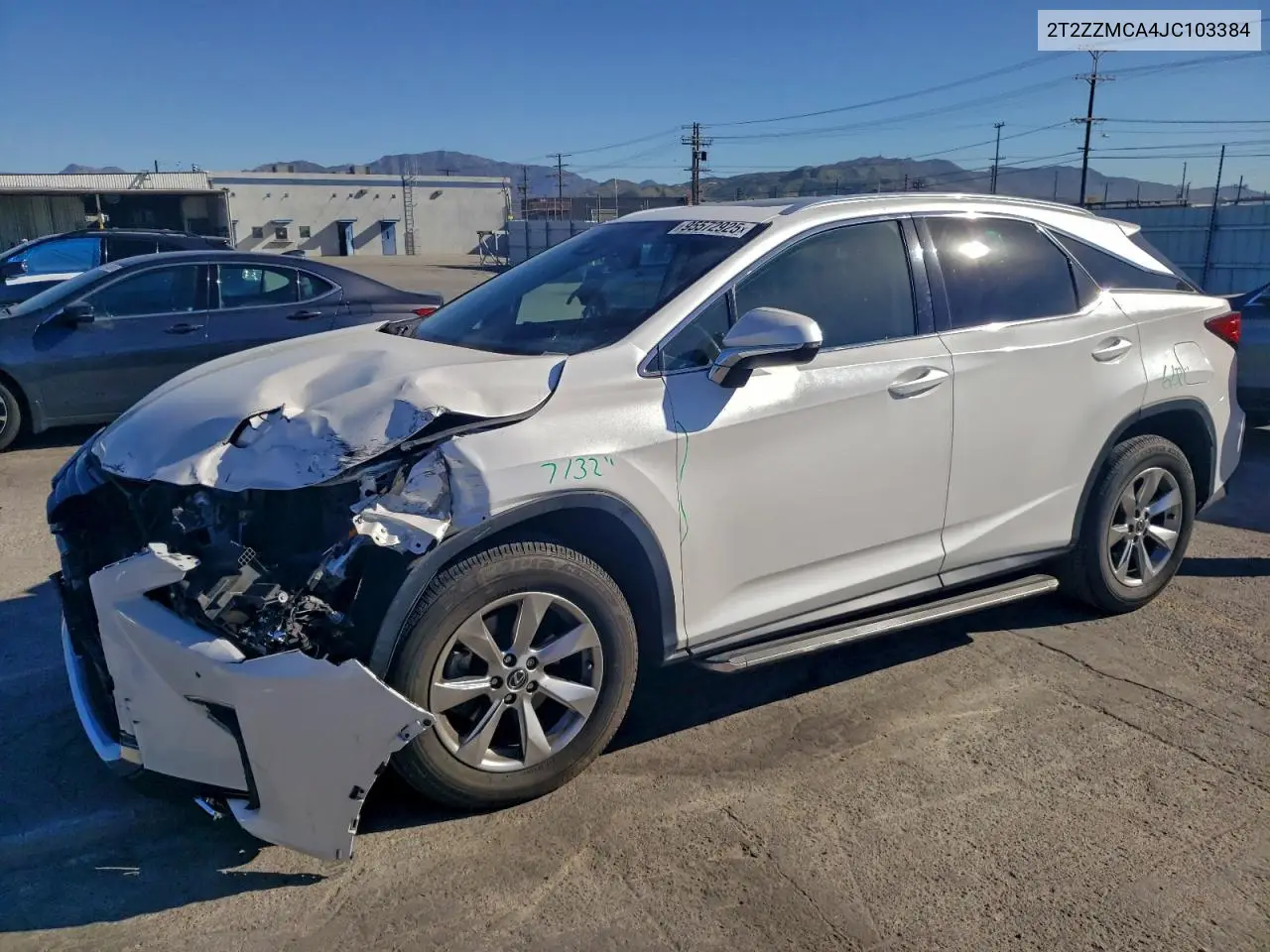 2T2ZZMCA4JC103384 2018 Lexus Rx 350 Base