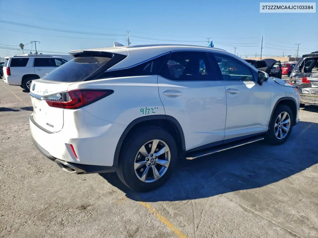 2T2ZZMCA4JC103384 2018 Lexus Rx 350 Base