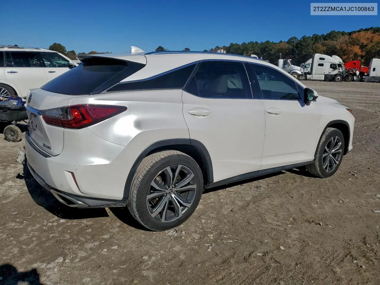 2T2ZZMCA1JC100863 2018 Lexus Rx 350 Base