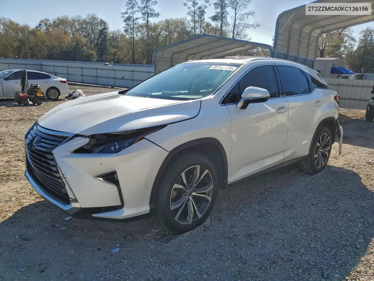 2T2ZZMCA0KC136156 2019 Lexus Rx 350 Base