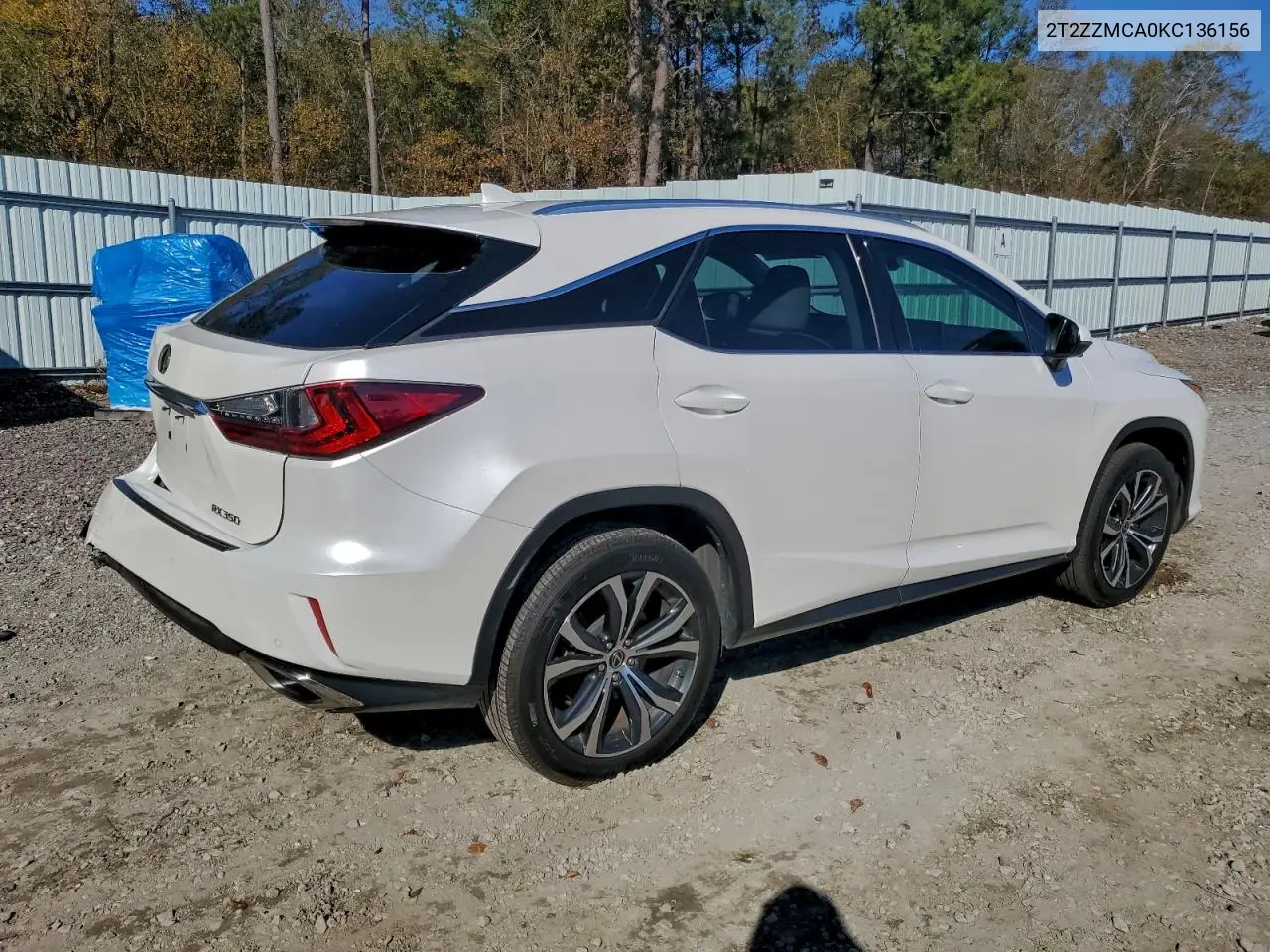 2T2ZZMCA0KC136156 2019 Lexus Rx 350 Base