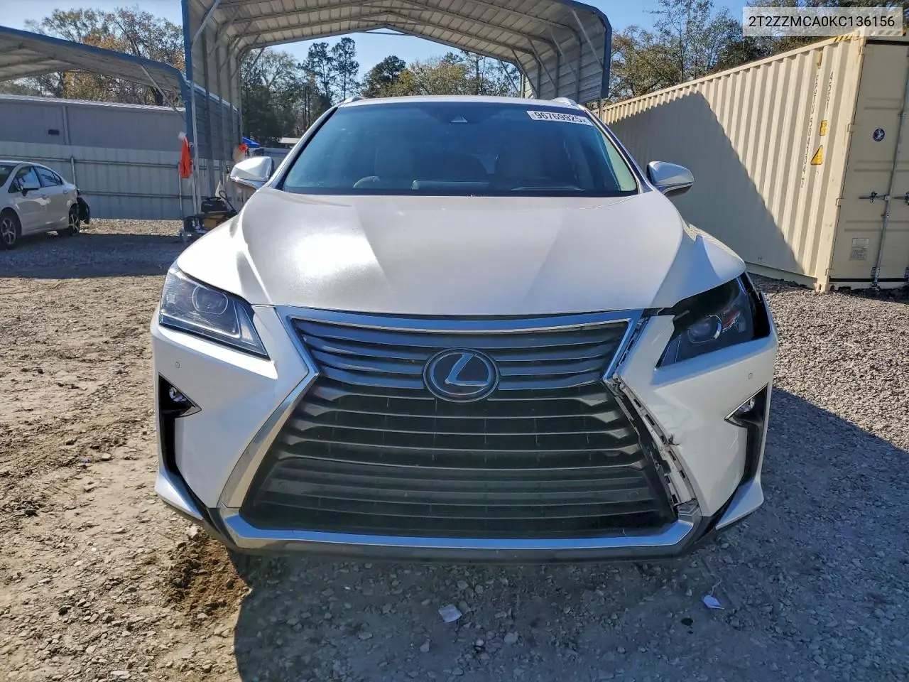 2T2ZZMCA0KC136156 2019 Lexus Rx 350 Base