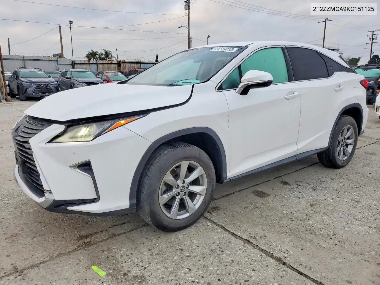 2T2ZZMCA9KC151125 2019 Lexus Rx 350 Base