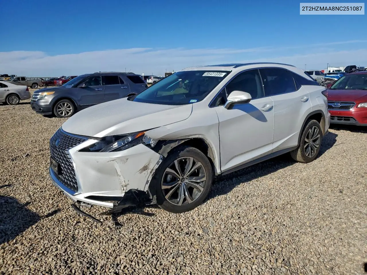 2T2HZMAA8NC251087 2022 Lexus Rx 350