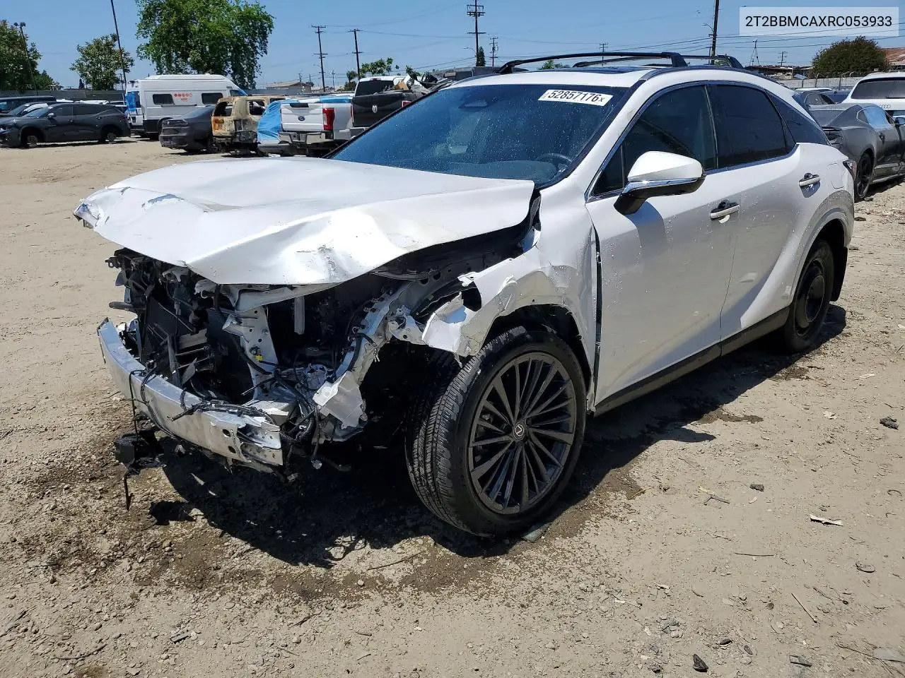 2T2BBMCAXRC053933 2024 Lexus Rx 350H F Sport Design