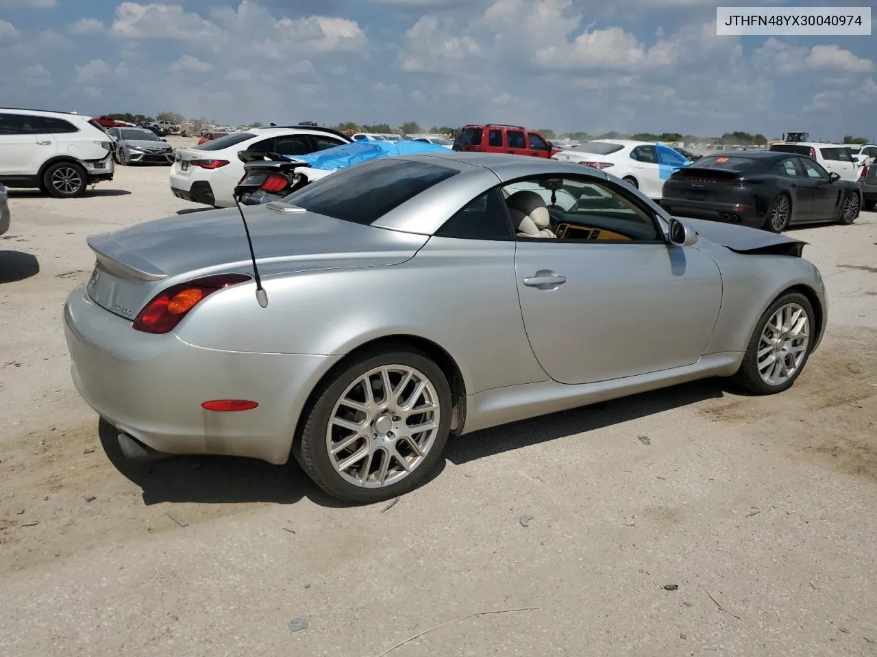 2003 Lexus Sc 430 VIN: JTHFN48YX30040974 Lot: 71664234