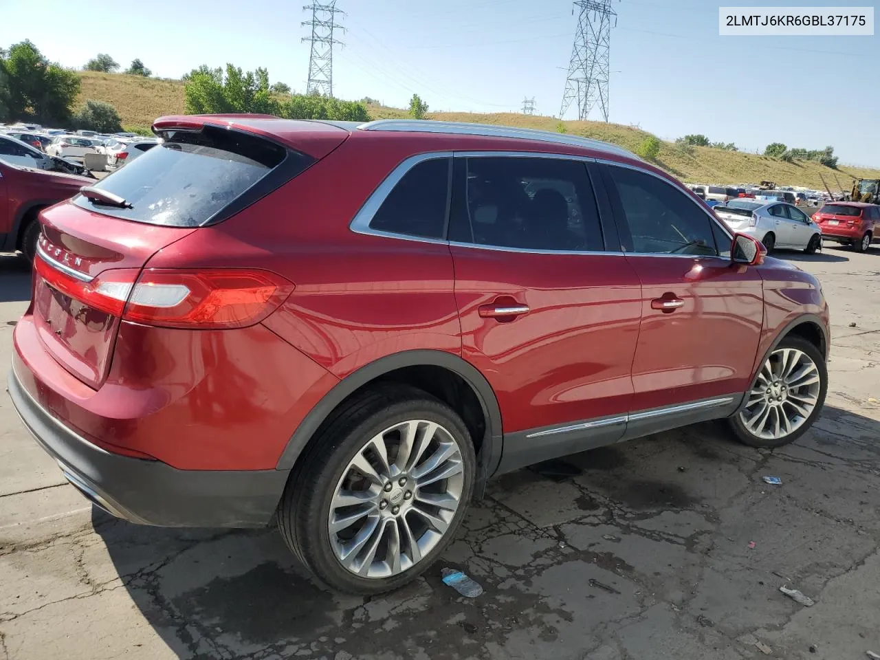 2LMTJ6KR6GBL37175 2016 Lincoln Mkx Select