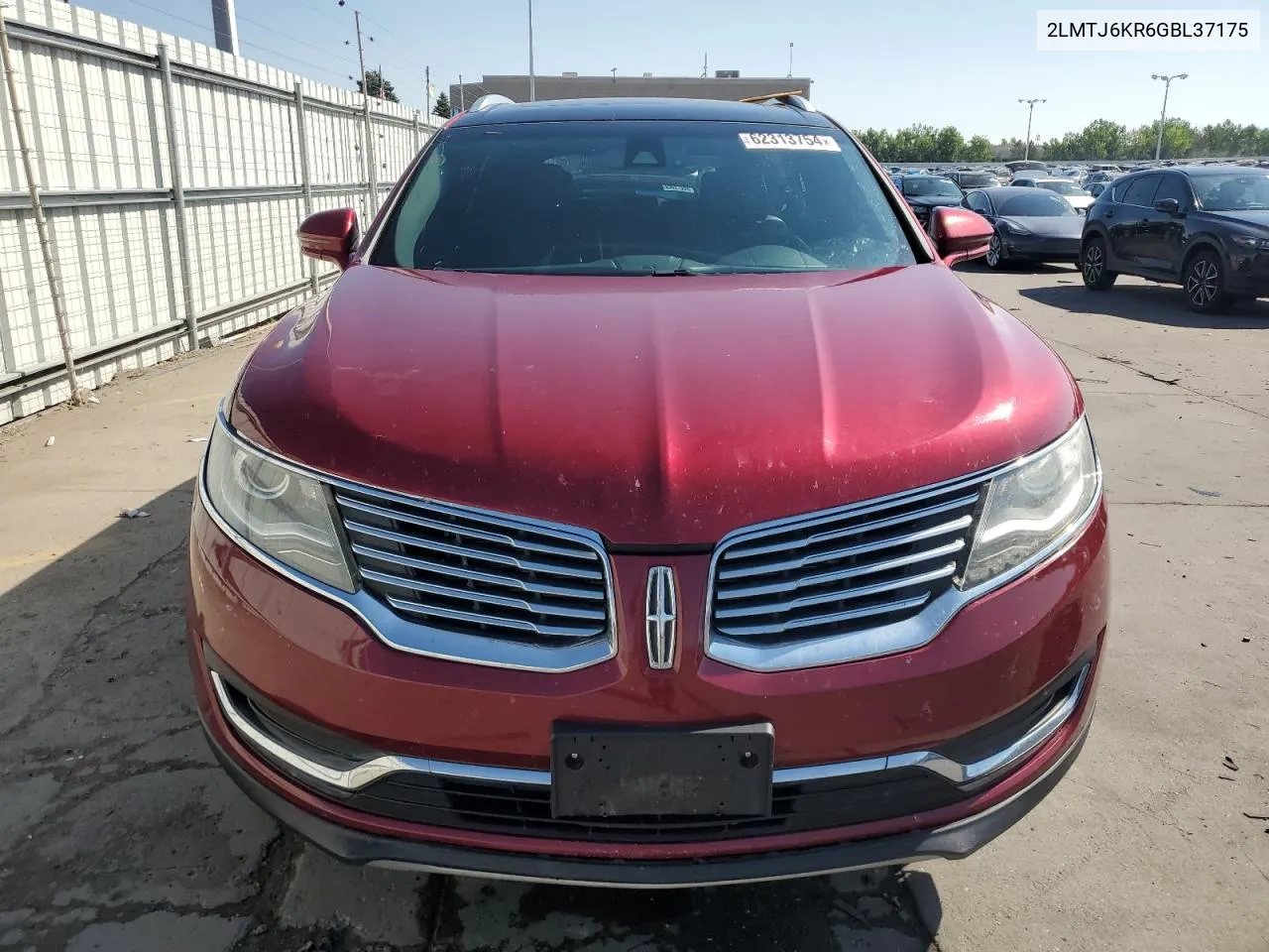 2016 Lincoln Mkx Select VIN: 2LMTJ6KR6GBL37175 Lot: 62313754