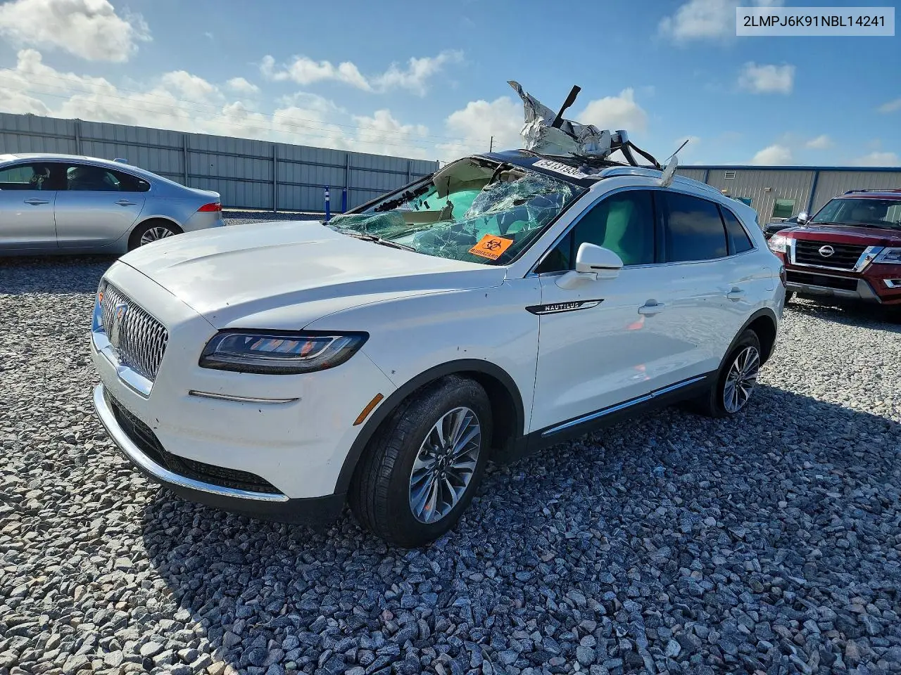 2022 Lincoln Nautilus Reserve VIN: 2LMPJ6K91NBL14241 Lot: 54131936