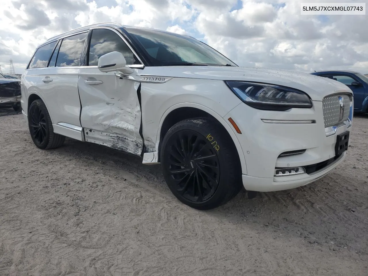 5LM5J7XCXMGL07743 2021 Lincoln Aviator Reserve