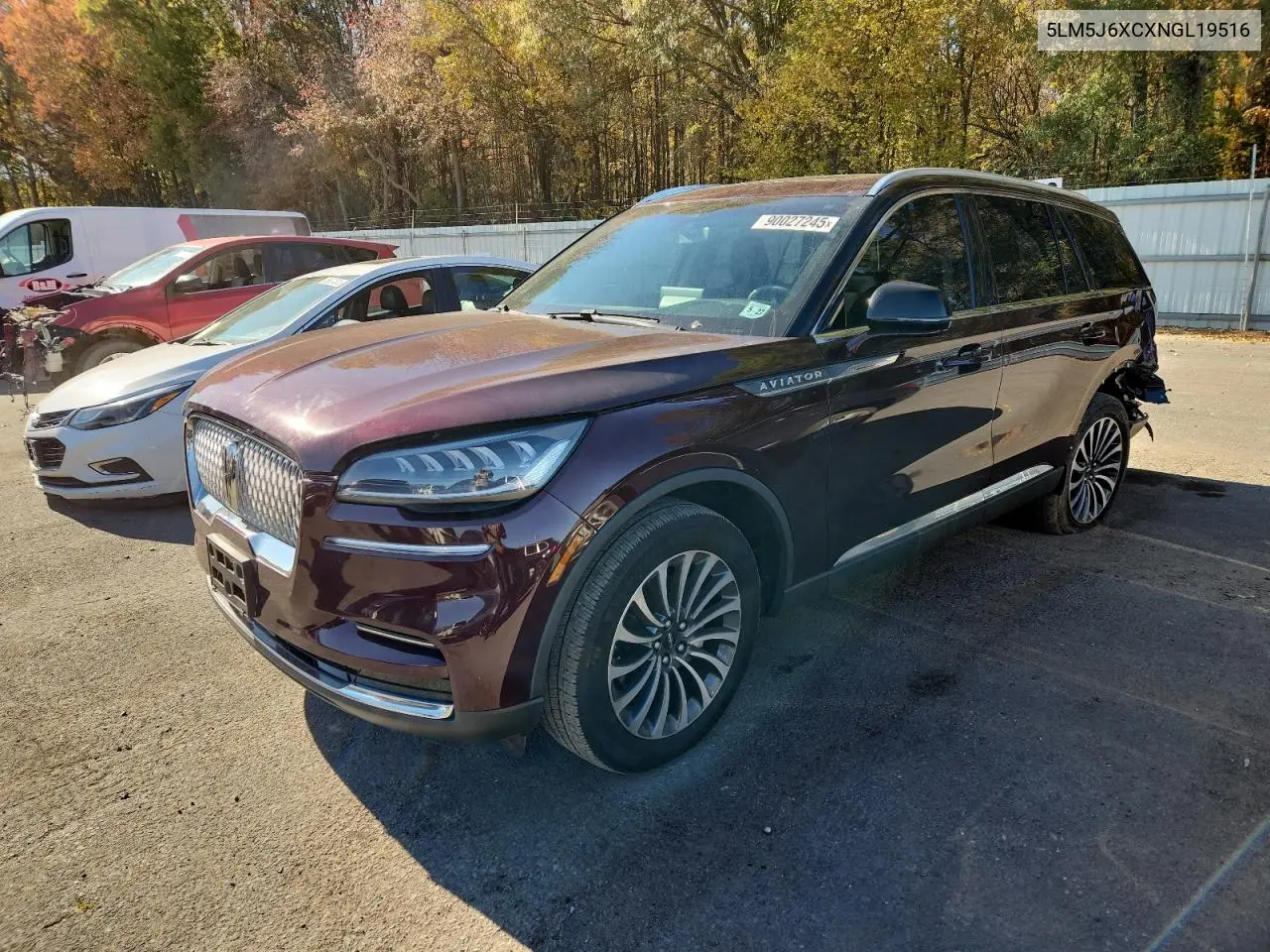 5LM5J6XCXNGL19516 2022 Lincoln Aviator