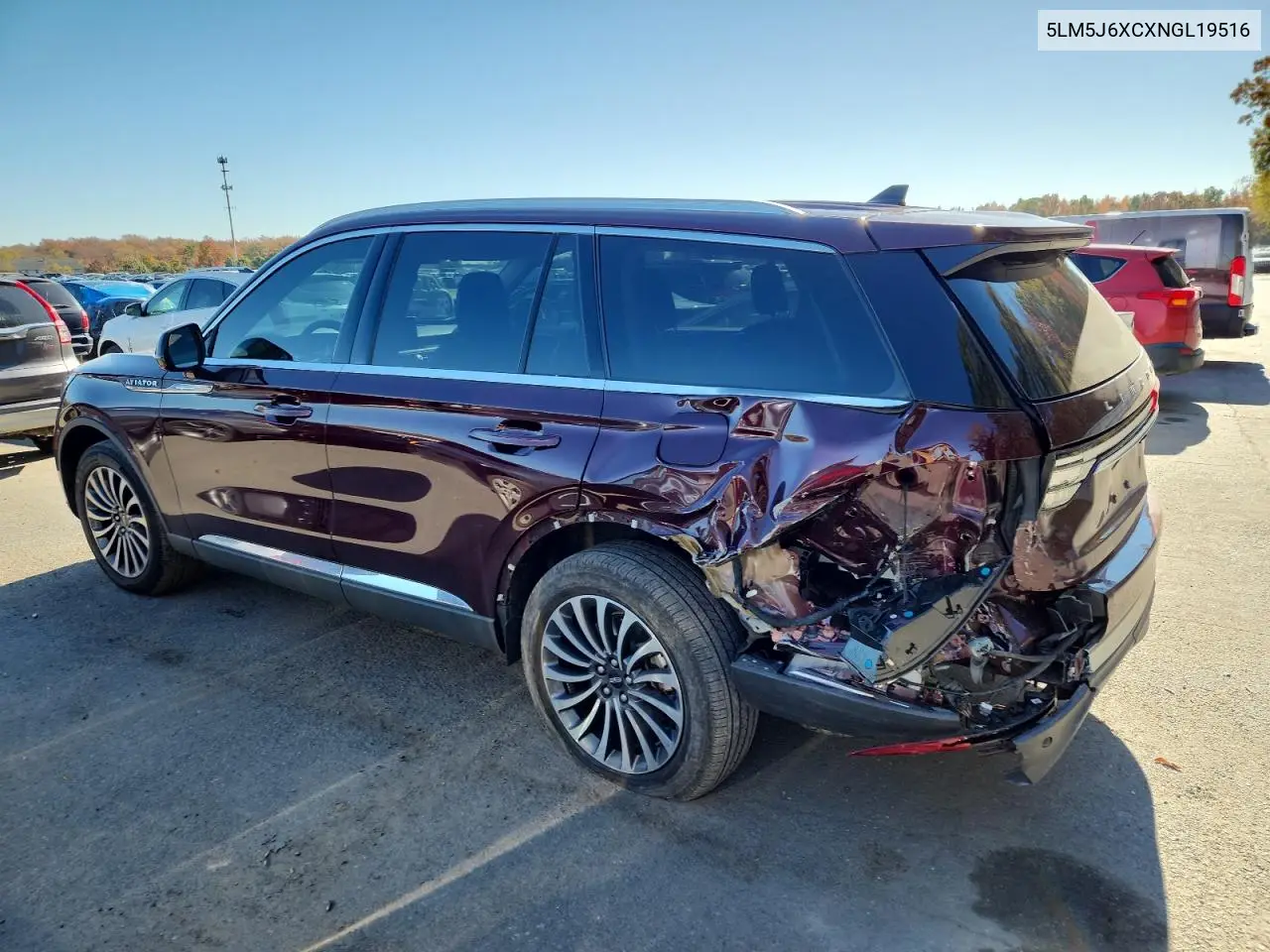5LM5J6XCXNGL19516 2022 Lincoln Aviator