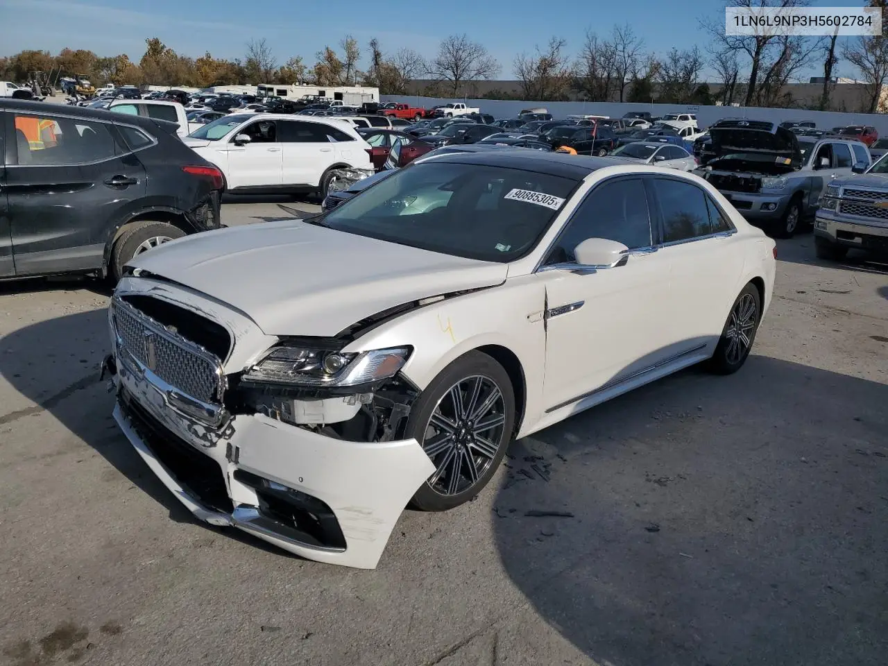1LN6L9NP3H5602784 2017 Lincoln Continental Reserve