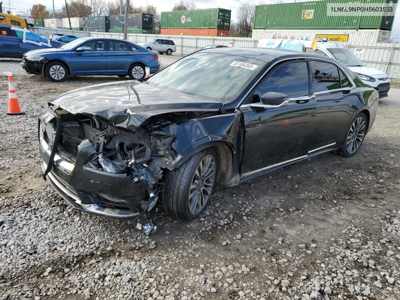 1LN6L9NP0H5603553 2017 Lincoln Continental Reserve