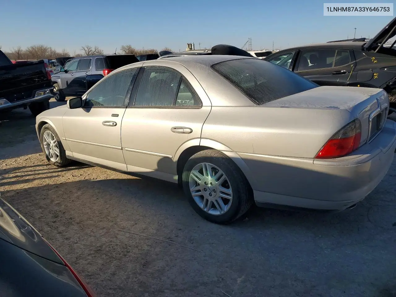 2003 Lincoln Ls VIN: 1LNHM87A33Y646753 Lot: 76721655