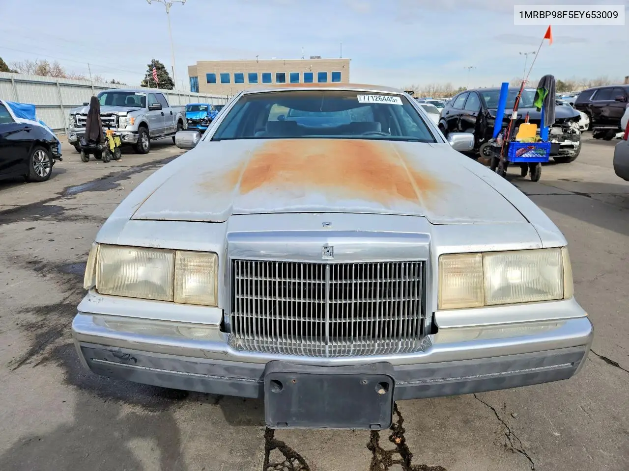 1984 Lincoln Mark Vii VIN: 1MRBP98F5EY653009 Lot: 77126445