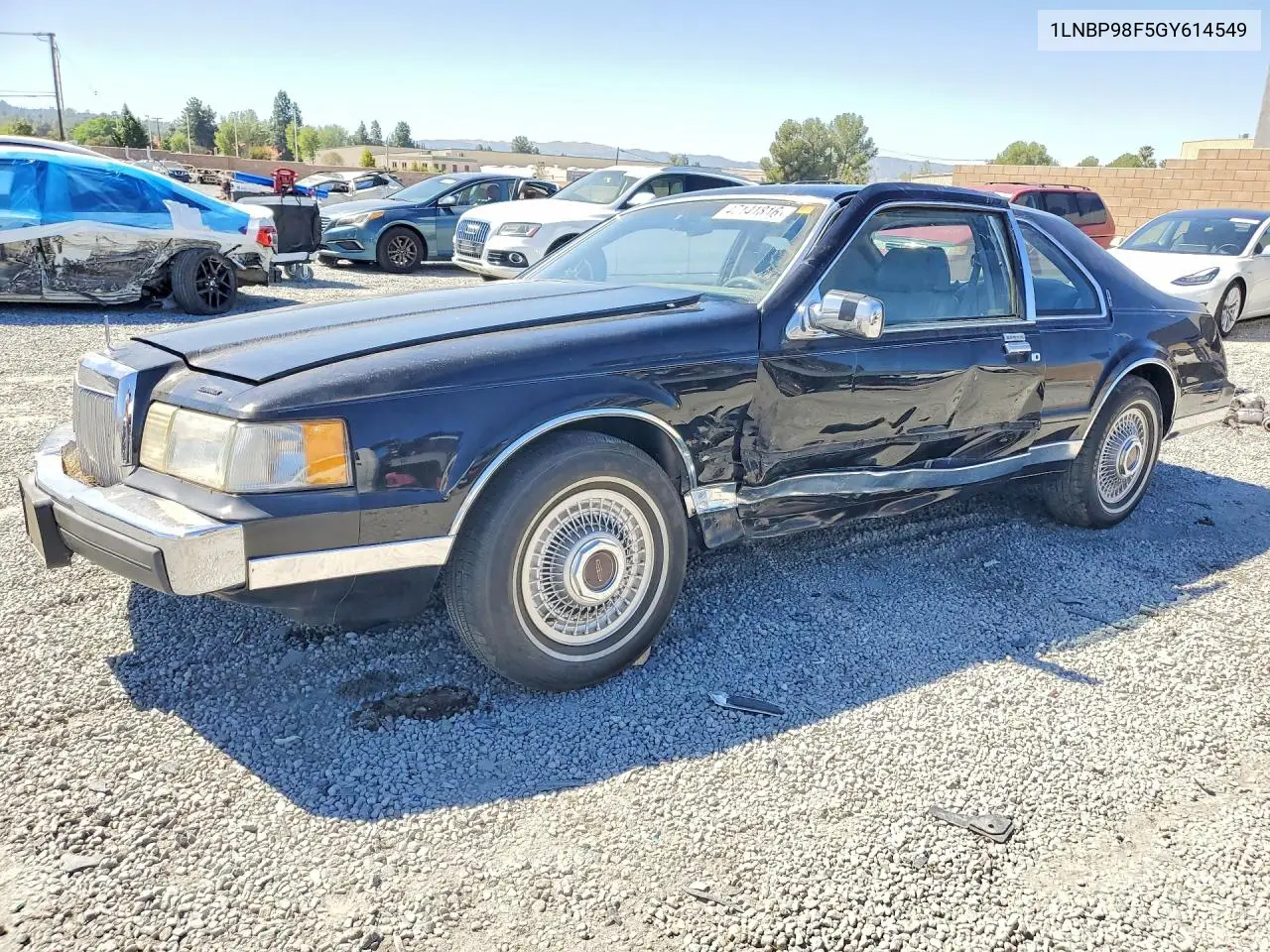 1986 Lincoln Townhouse Mark Vii VIN: 1LNBP98F5GY614549 Lot: 47141816