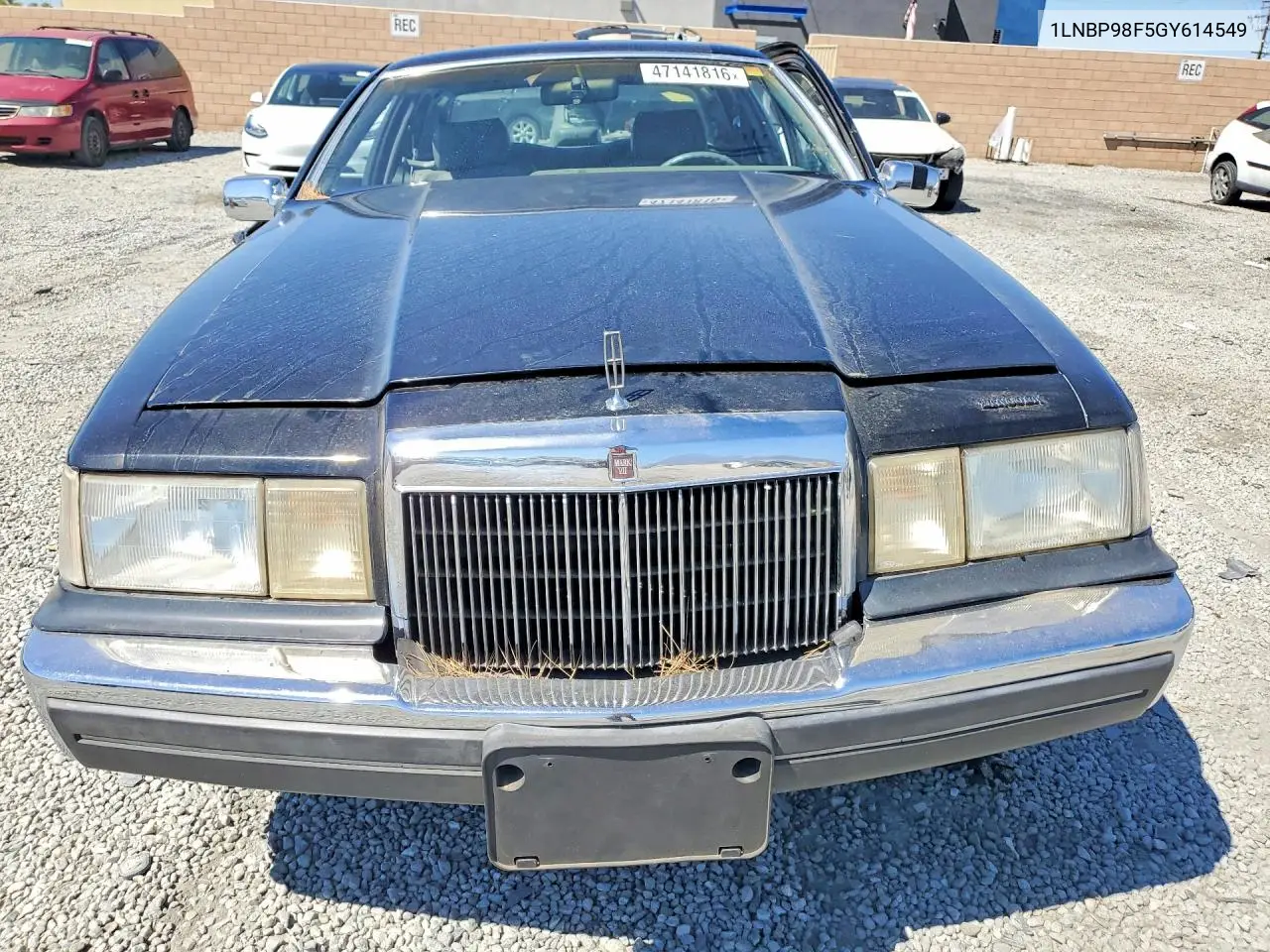 1986 Lincoln Townhouse Mark Vii VIN: 1LNBP98F5GY614549 Lot: 47141816