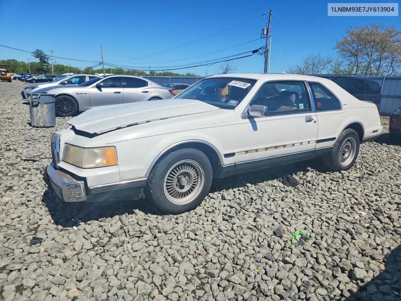 1988 Lincoln Mark Vii Lsc VIN: 1LNBM93E7JY613904 Lot: 55867256