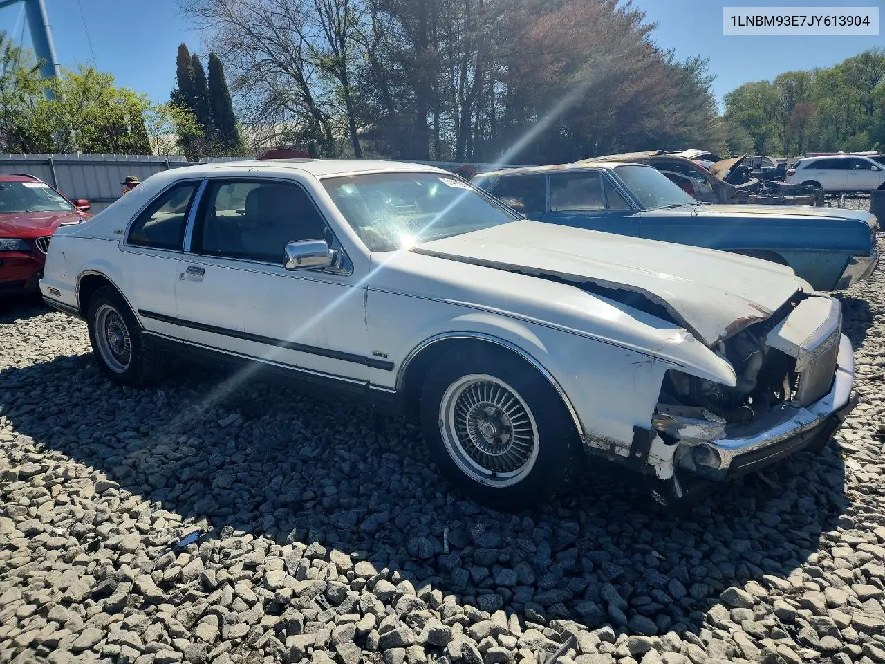 1988 Lincoln Mark Vii Lsc VIN: 1LNBM93E7JY613904 Lot: 55867256