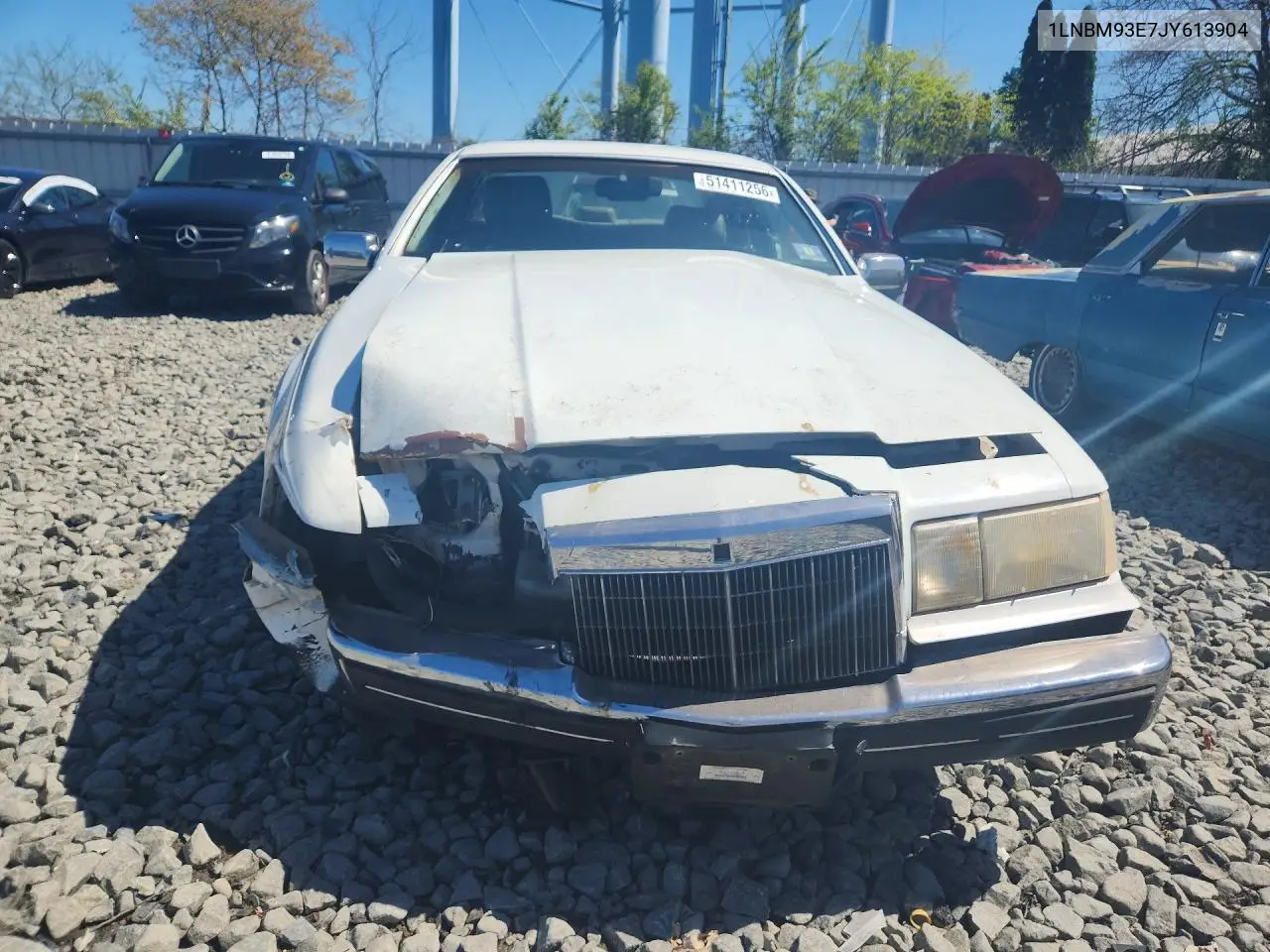 1988 Lincoln Mark Vii Lsc VIN: 1LNBM93E7JY613904 Lot: 55867256