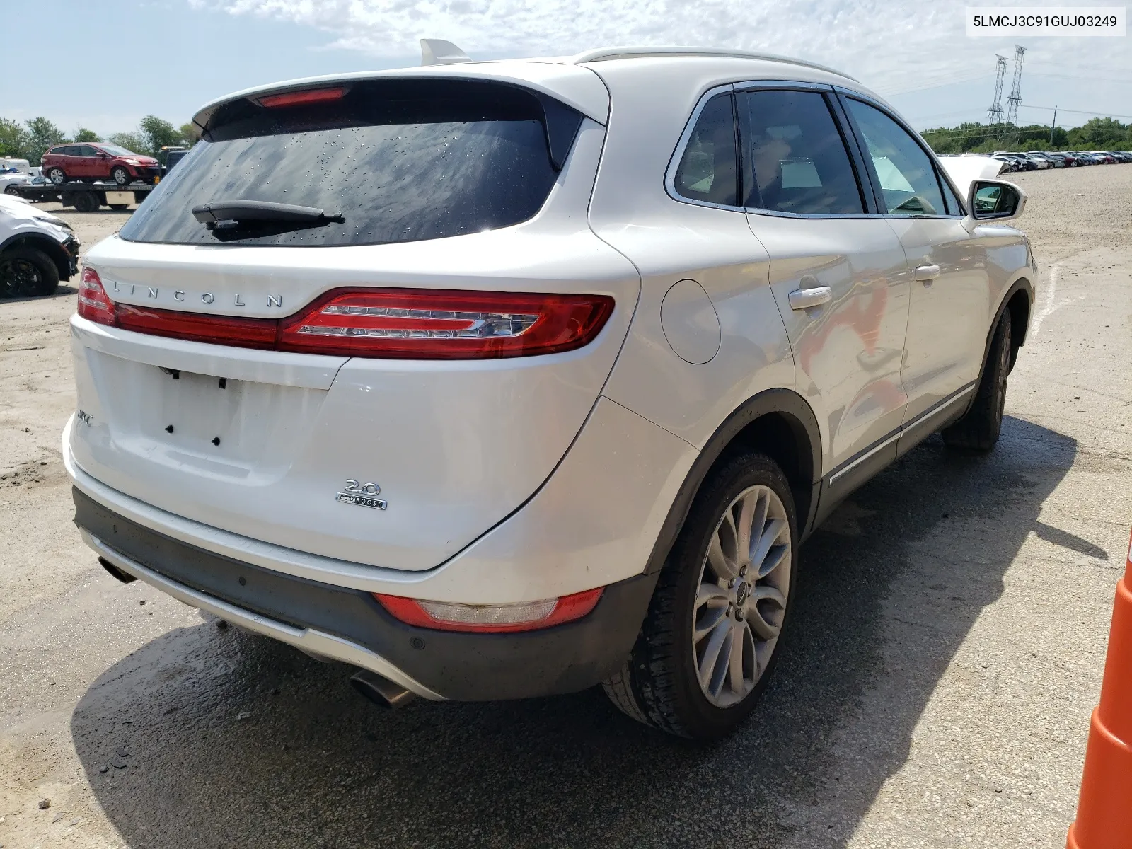 2016 Lincoln Mkc Reserve VIN: 5LMCJ3C91GUJ03249 Lot: 59874804