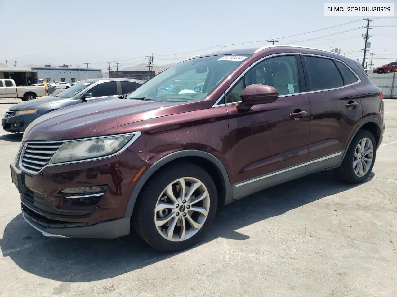 5LMCJ2C91GUJ30929 2016 Lincoln Mkc Select