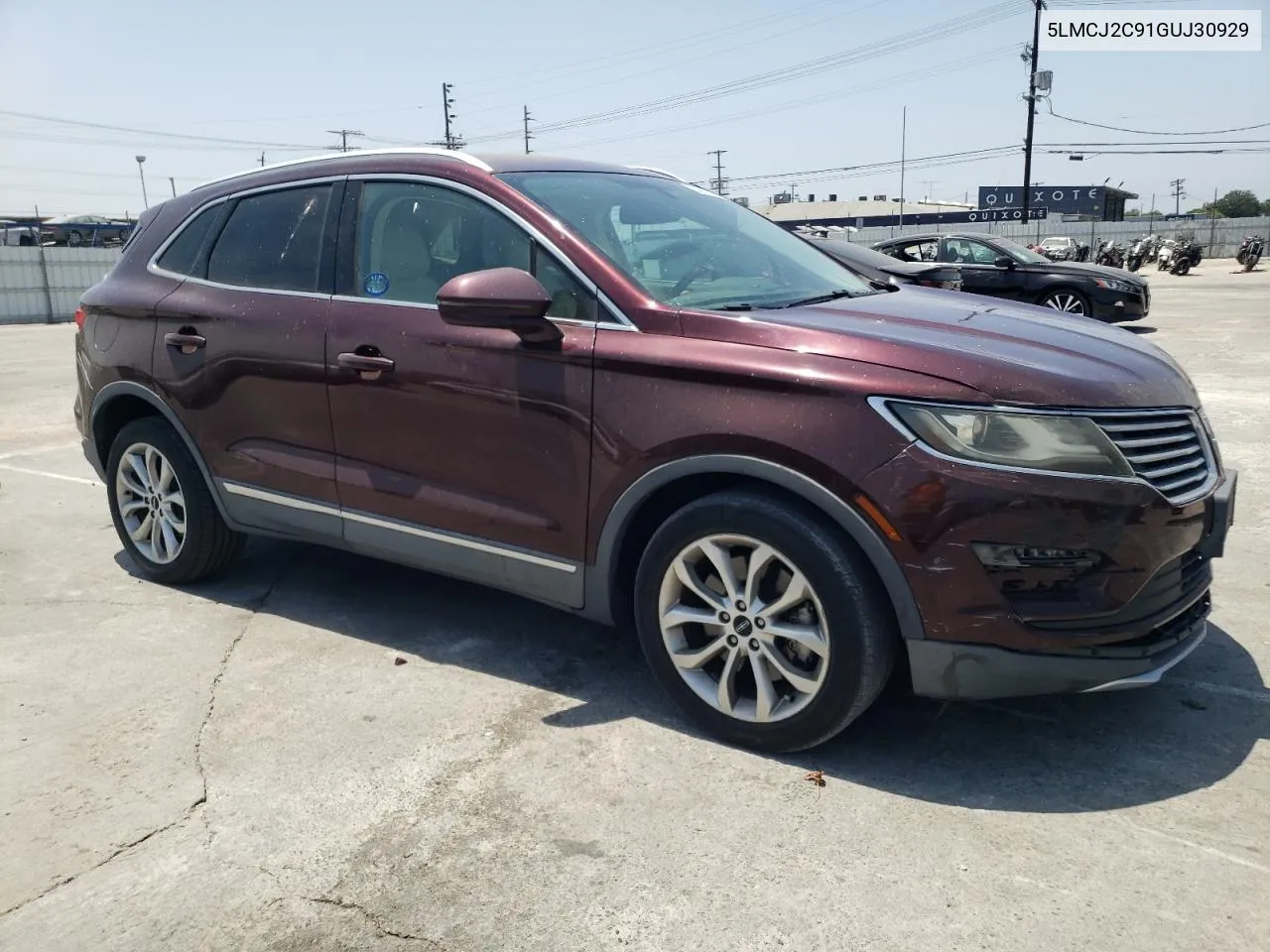 2016 Lincoln Mkc Select VIN: 5LMCJ2C91GUJ30929 Lot: 59993474