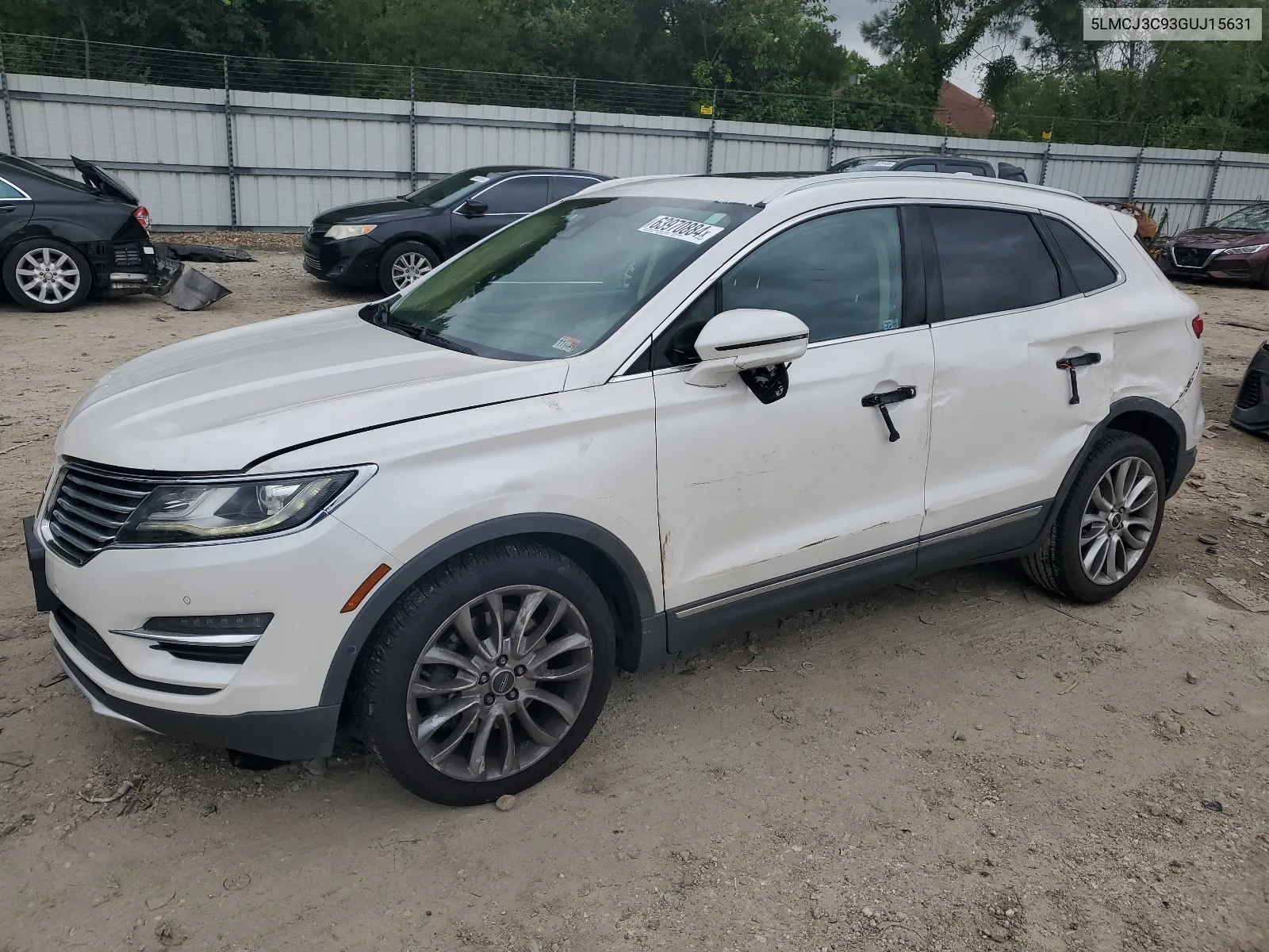 2016 Lincoln Mkc Reserve VIN: 5LMCJ3C93GUJ15631 Lot: 63970884