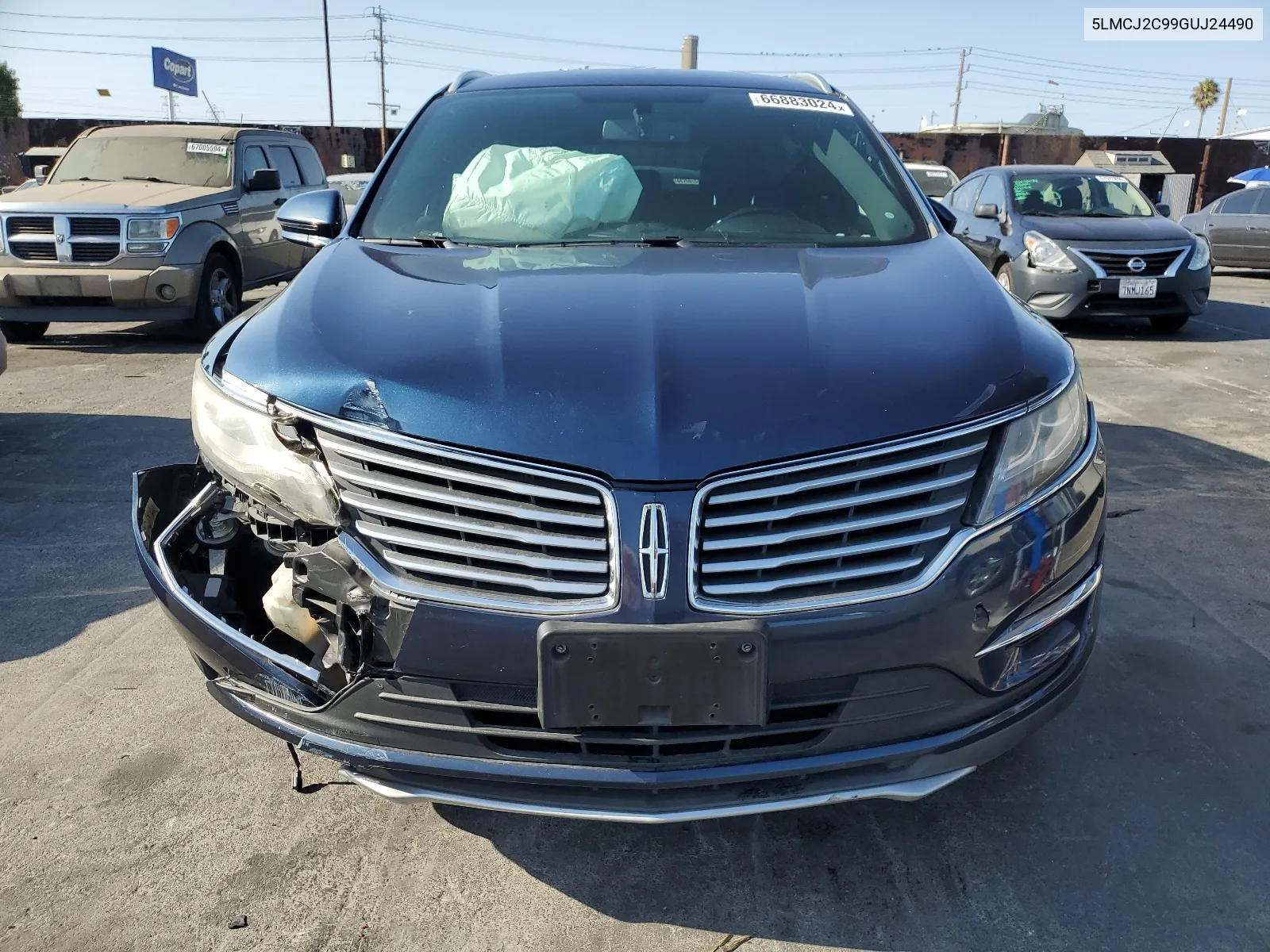 2016 Lincoln Mkc Select VIN: 5LMCJ2C99GUJ24490 Lot: 66883024