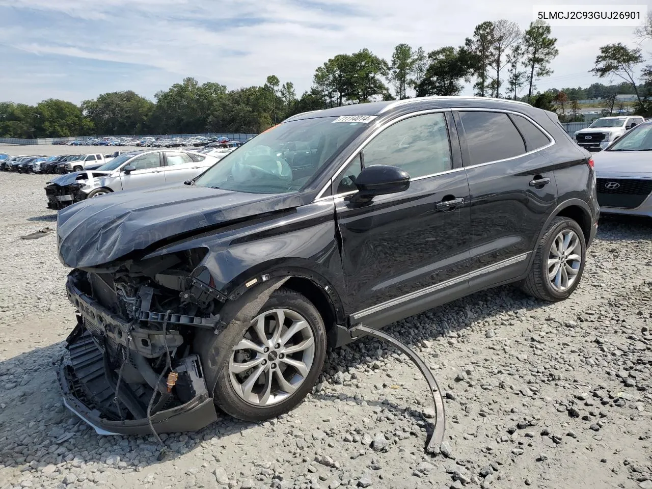 2016 Lincoln Mkc Select VIN: 5LMCJ2C93GUJ26901 Lot: 71114014