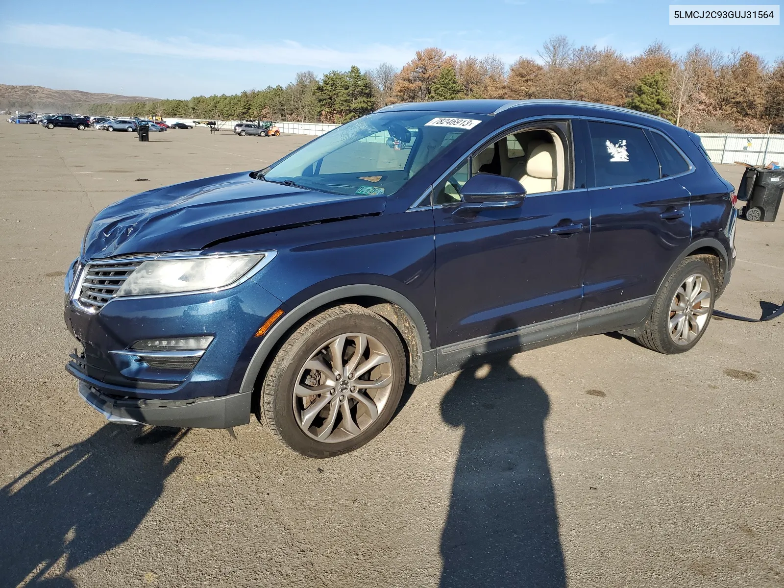 2016 Lincoln Mkc Select VIN: 5LMCJ2C93GUJ31564 Lot: 78246913