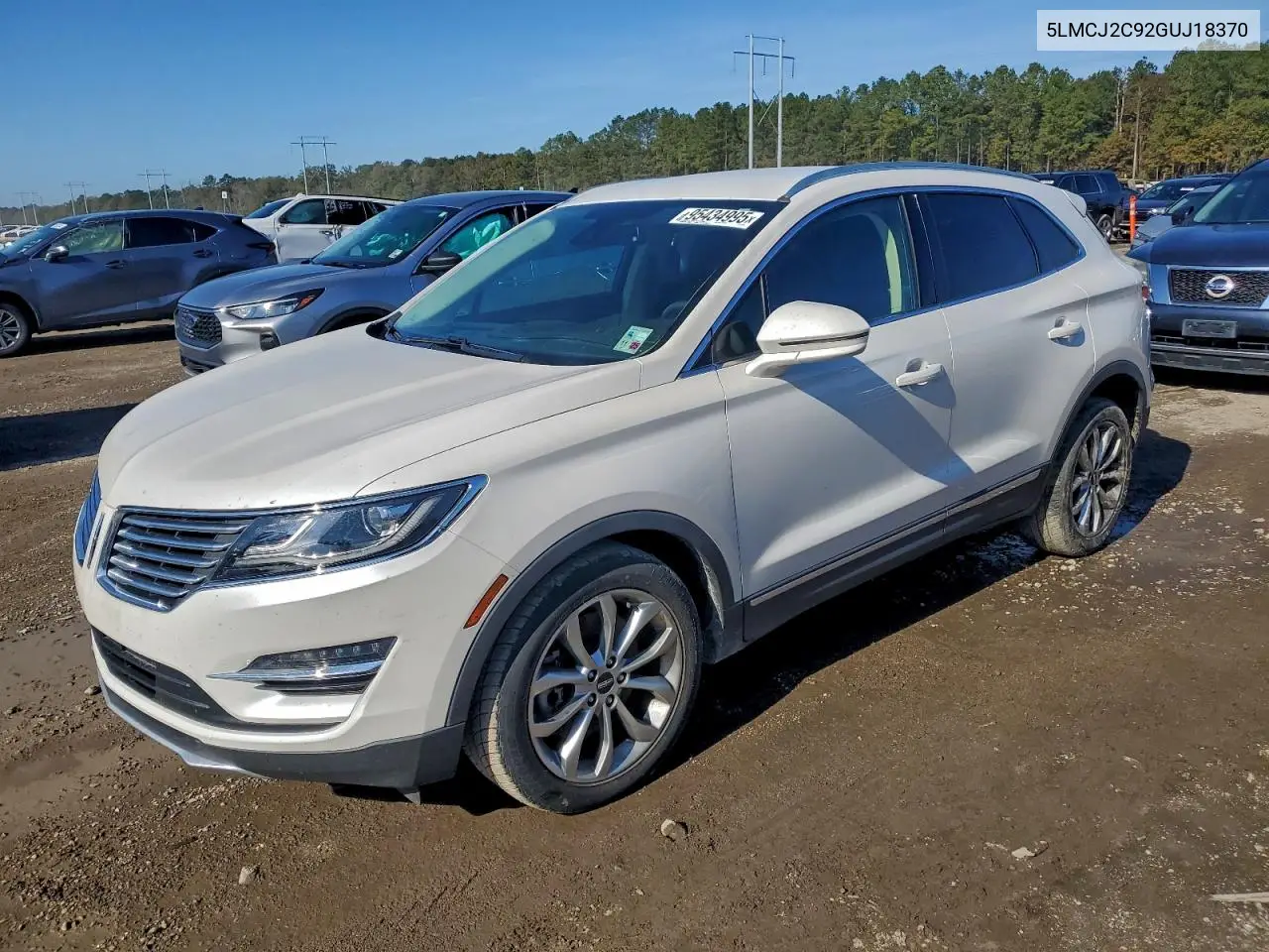 5LMCJ2C92GUJ18370 2016 Lincoln Mkc Select