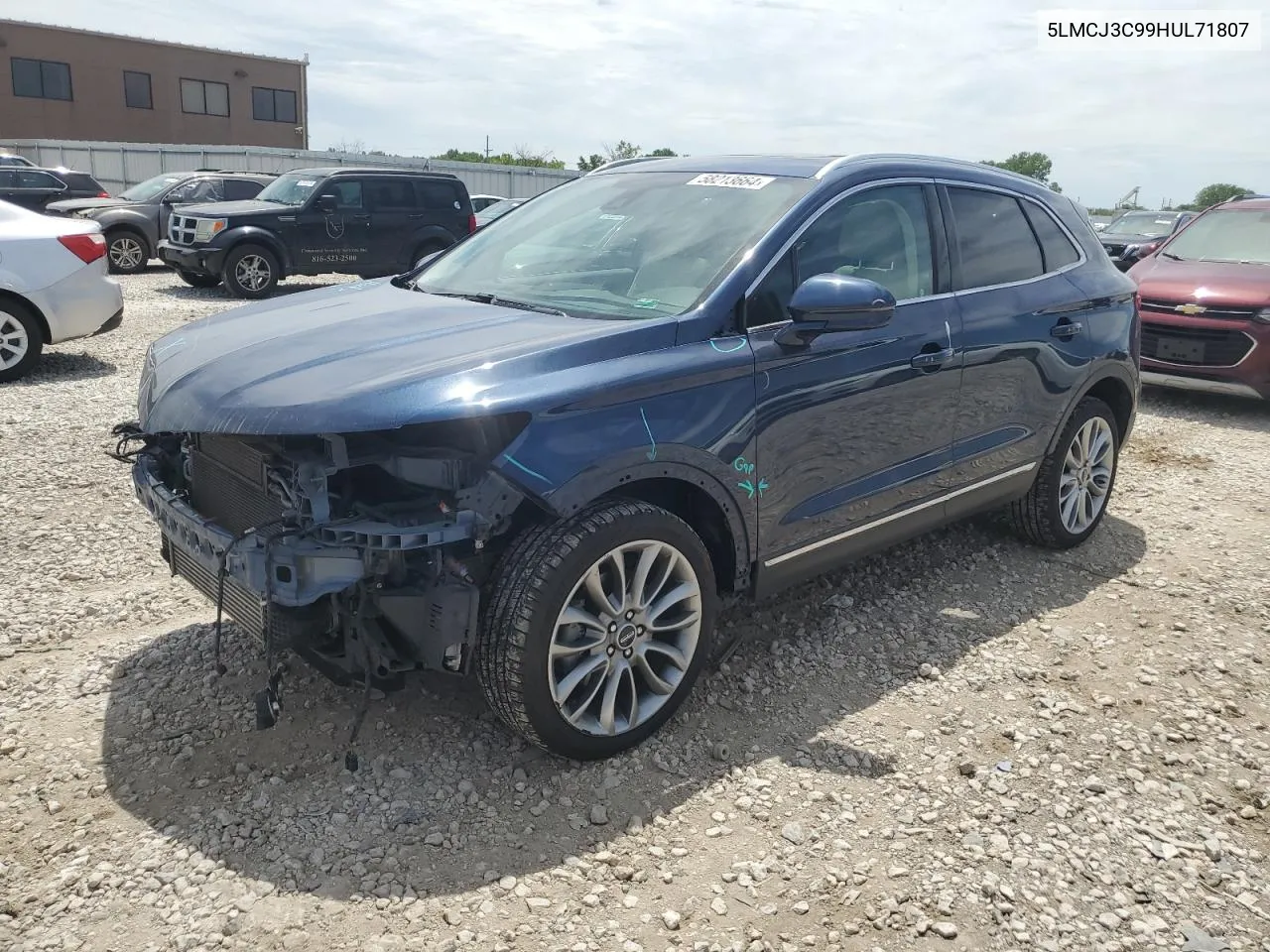 2017 Lincoln Mkc Reserve VIN: 5LMCJ3C99HUL71807 Lot: 58213664