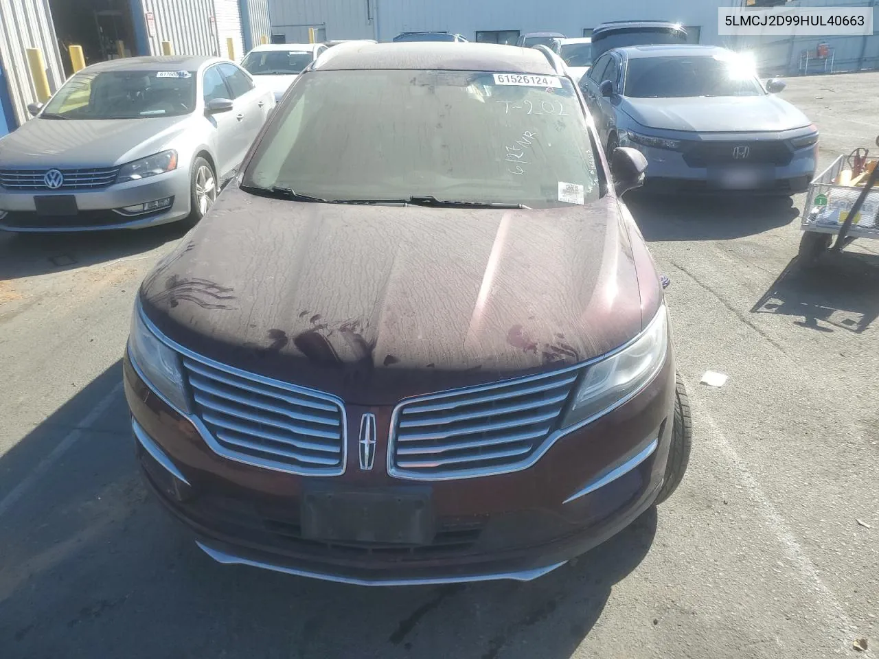 5LMCJ2D99HUL40663 2017 Lincoln Mkc Select