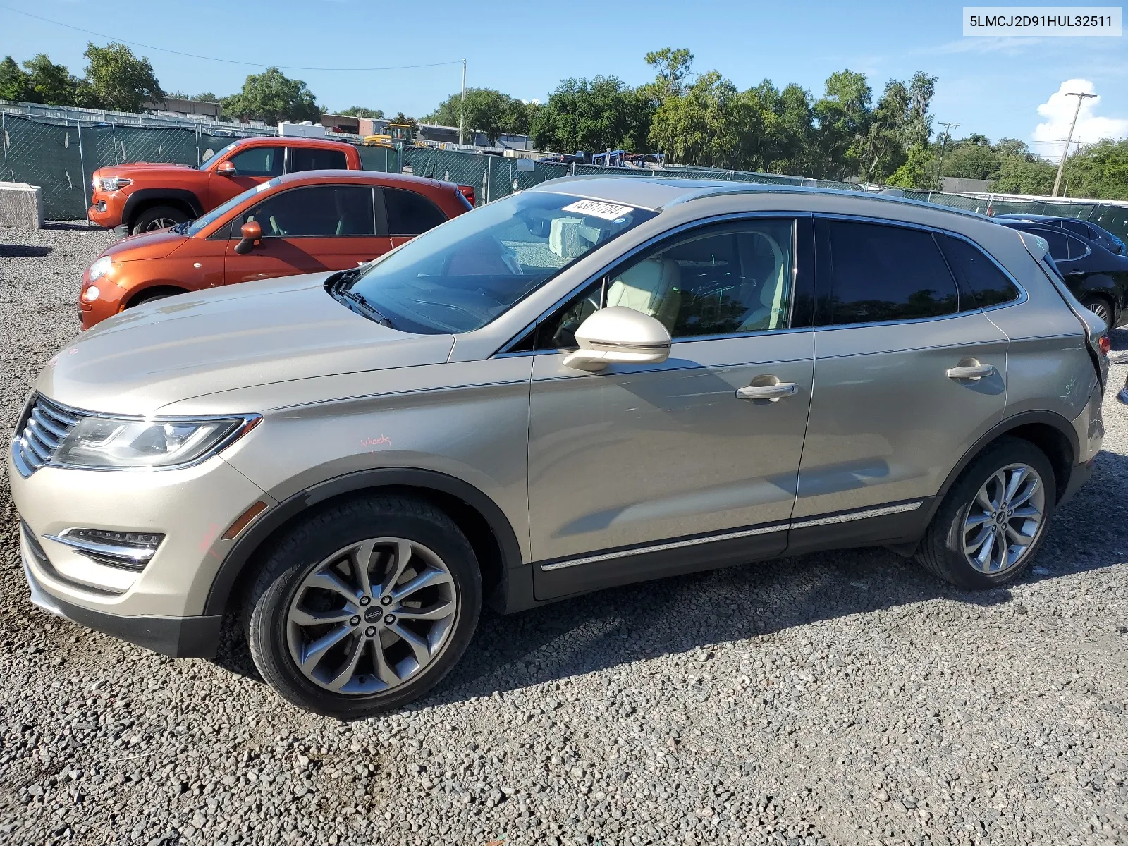 2017 Lincoln Mkc Select VIN: 5LMCJ2D91HUL32511 Lot: 63617704