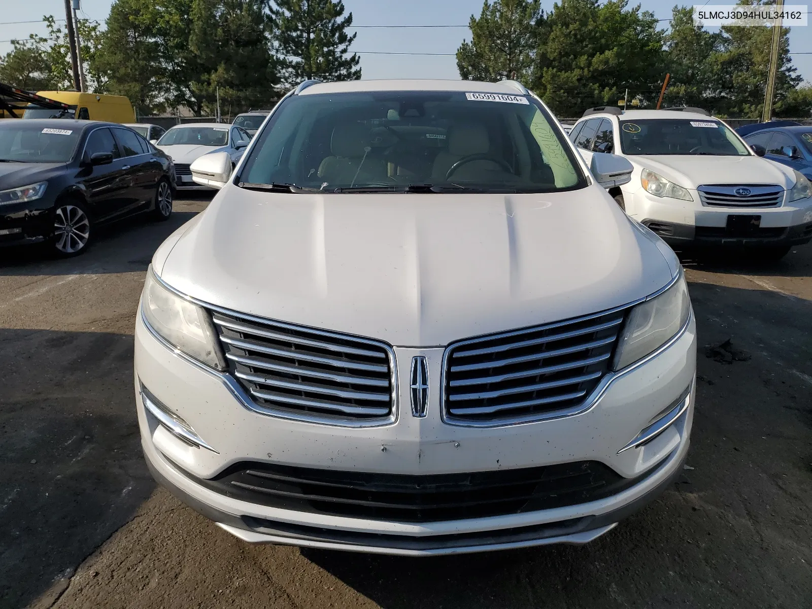 2017 Lincoln Mkc Reserve VIN: 5LMCJ3D94HUL34162 Lot: 65991604