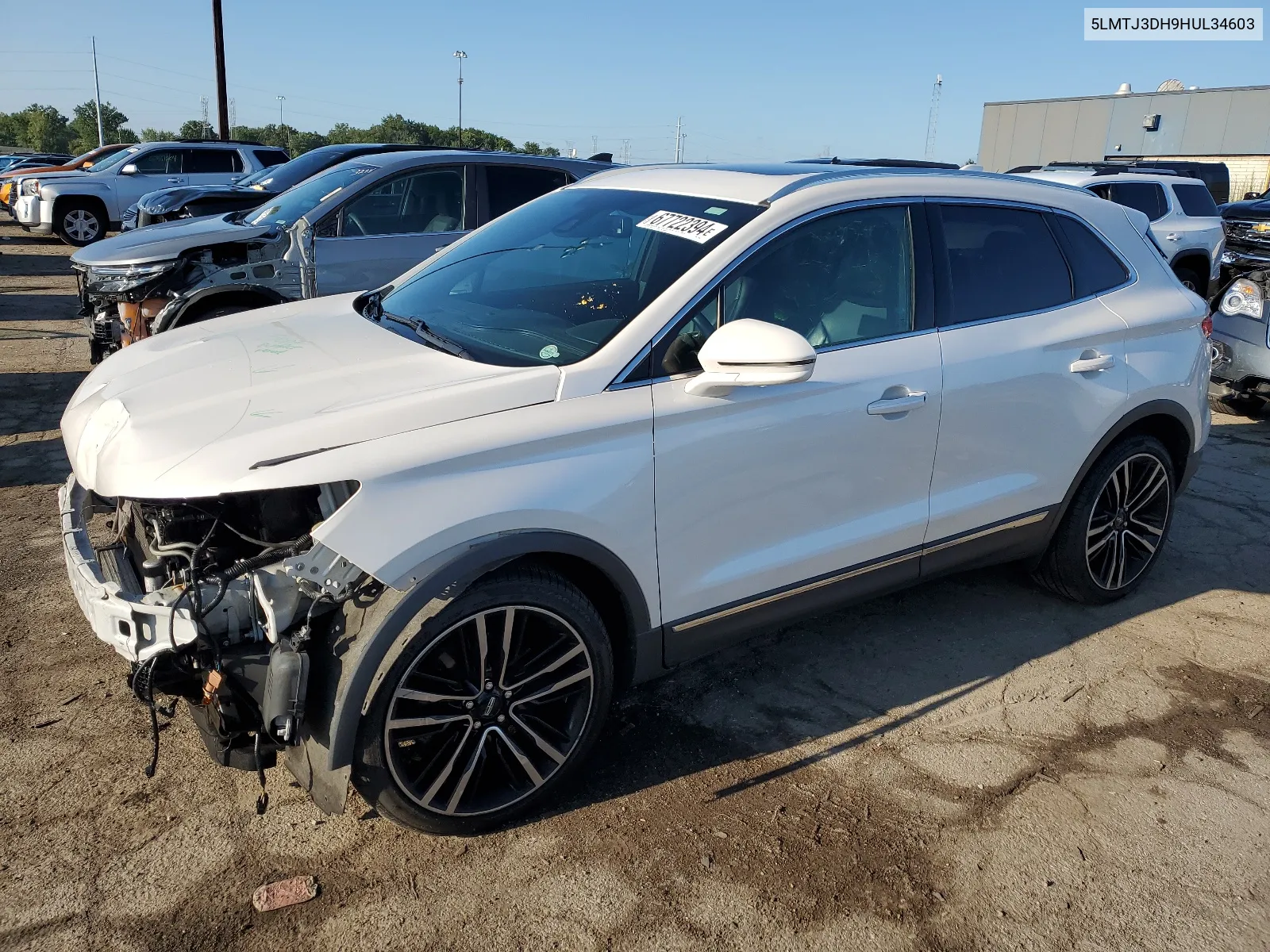 2017 Lincoln Mkc Reserve VIN: 5LMTJ3DH9HUL34603 Lot: 67722394