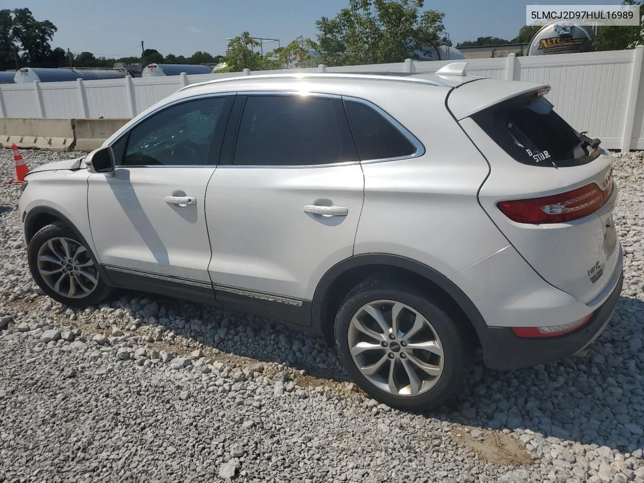 5LMCJ2D97HUL16989 2017 Lincoln Mkc Select